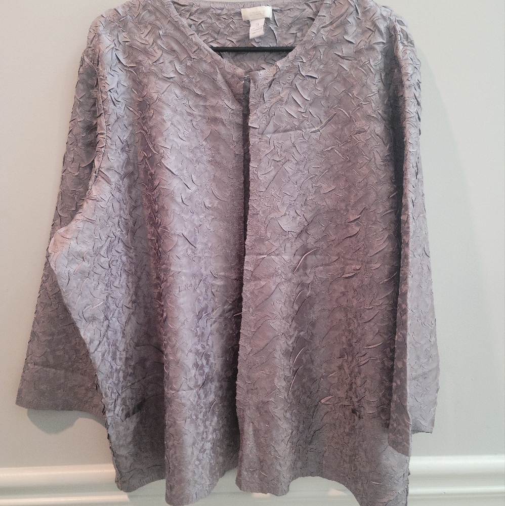 Chicos 3 light jacket silver/bronze womens